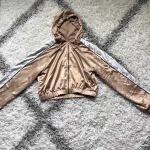 Cropped Bomber Jacket